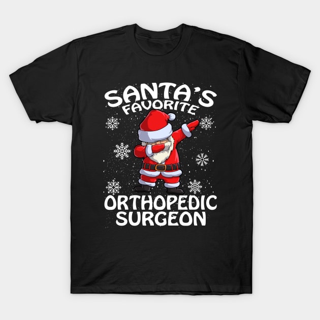 Santas Favorite Orthopedic Surgeon Christmas T-Shirt by intelus